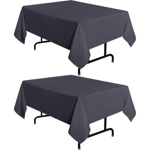 image:imagesancua Round Tablecloth 108 Inch Diameter 6 Pack Burgundy  Circle Polyester Fabric Table Cloth for Chiristmas Party Reception Banquet Birthday Washable Formal Table Cover Fit 4296 Inch TablesGrey