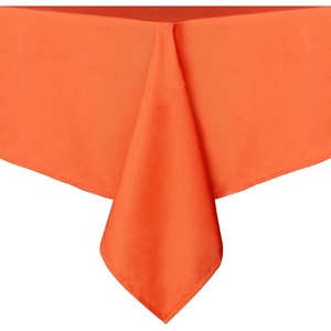 image:imagesancua White Table Cloths Rectangle 8 Pack 90x132 Inch Tablecoths Rectangular for 6 Foot Tables  Washable Polyester Fabric Table Cover for Wedding Birthday Party Banquet ReceptionOrange
