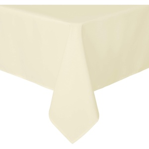 image:imagesancua White Table Cloths Rectangle 8 Pack 90x132 Inch Tablecoths Rectangular for 6 Foot Tables  Washable Polyester Fabric Table Cover for Wedding Birthday Party Banquet ReceptionBeige