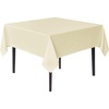 image:imagesancua Natural Square Tablecloths 54x54 Inch 2 Pack  Fabric Table Cloth for Square or Round Tables Washable Polyester Card Table Cover for Dinner Holiday Party Decorative Display TablesBeige