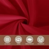 image:imagesancua Natural Square Tablecloths 54x54 Inch 2 Pack  Fabric Table Cloth for Square or Round Tables Washable Polyester Card Table Cover for Dinner Holiday Party Decorative Display TablesRed