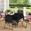 image:imagesancua Natural Square Tablecloths 54x54 Inch 2 Pack  Fabric Table Cloth for Square or Round Tables Washable Polyester Card Table Cover for Dinner Holiday Party Decorative Display TablesBlack