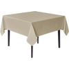 image:imagesancua Natural Square Tablecloths 54x54 Inch 2 Pack  Fabric Table Cloth for Square or Round Tables Washable Polyester Card Table Cover for Dinner Holiday Party Decorative Display TablesNatural