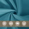image:imagesancua Natural Square Tablecloths 54x54 Inch 2 Pack  Fabric Table Cloth for Square or Round Tables Washable Polyester Card Table Cover for Dinner Holiday Party Decorative Display TablesTeal