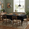 image:imagesancua Natural Square Tablecloths 54x54 Inch 2 Pack  Fabric Table Cloth for Square or Round Tables Washable Polyester Card Table Cover for Dinner Holiday Party Decorative Display TablesBlack