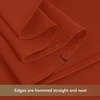 image:imagesancua Natural Square Tablecloths 54x54 Inch 2 Pack  Fabric Table Cloth for Square or Round Tables Washable Polyester Card Table Cover for Dinner Holiday Party Decorative Display TablesRust