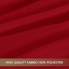 image:imagesancua Natural Square Tablecloths 54x54 Inch 2 Pack  Fabric Table Cloth for Square or Round Tables Washable Polyester Card Table Cover for Dinner Holiday Party Decorative Display TablesRed