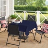 image:imagesancua Natural Square Tablecloths 54x54 Inch 2 Pack  Fabric Table Cloth for Square or Round Tables Washable Polyester Card Table Cover for Dinner Holiday Party Decorative Display TablesNavy
