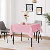 image:imagesancua Natural Square Tablecloths 54x54 Inch 2 Pack  Fabric Table Cloth for Square or Round Tables Washable Polyester Card Table Cover for Dinner Holiday Party Decorative Display TablesPink