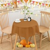 image:imagesancua Natural Square Tablecloths 54x54 Inch 2 Pack  Fabric Table Cloth for Square or Round Tables Washable Polyester Card Table Cover for Dinner Holiday Party Decorative Display TablesBronze
