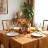 image:imagesancua Natural Square Tablecloths 54x54 Inch 2 Pack  Fabric Table Cloth for Square or Round Tables Washable Polyester Card Table Cover for Dinner Holiday Party Decorative Display TablesBronze
