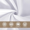 image:imagesancua Natural Square Tablecloths 54x54 Inch 2 Pack  Fabric Table Cloth for Square or Round Tables Washable Polyester Card Table Cover for Dinner Holiday Party Decorative Display TablesWhite