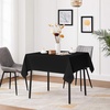 image:imagesancua Natural Square Tablecloths 54x54 Inch 2 Pack  Fabric Table Cloth for Square or Round Tables Washable Polyester Card Table Cover for Dinner Holiday Party Decorative Display TablesBlack