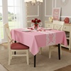 image:imagesancua Natural Square Tablecloths 54x54 Inch 2 Pack  Fabric Table Cloth for Square or Round Tables Washable Polyester Card Table Cover for Dinner Holiday Party Decorative Display TablesPink