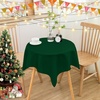 image:imagesancua Natural Square Tablecloths 54x54 Inch 2 Pack  Fabric Table Cloth for Square or Round Tables Washable Polyester Card Table Cover for Dinner Holiday Party Decorative Display TablesHunter Green