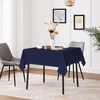 image:imagesancua Natural Square Tablecloths 54x54 Inch 2 Pack  Fabric Table Cloth for Square or Round Tables Washable Polyester Card Table Cover for Dinner Holiday Party Decorative Display TablesNavy