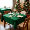 image:imagesancua Natural Square Tablecloths 54x54 Inch 2 Pack  Fabric Table Cloth for Square or Round Tables Washable Polyester Card Table Cover for Dinner Holiday Party Decorative Display TablesHunter Green