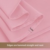image:imagesancua Natural Square Tablecloths 54x54 Inch 2 Pack  Fabric Table Cloth for Square or Round Tables Washable Polyester Card Table Cover for Dinner Holiday Party Decorative Display TablesPink