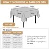 image:imagesancua Natural Square Tablecloths 54x54 Inch 2 Pack  Fabric Table Cloth for Square or Round Tables Washable Polyester Card Table Cover for Dinner Holiday Party Decorative Display TablesBlack