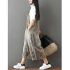 imageYeokou Womens Loose Baggy Denim Wide Leg Drop Crotch Jumpsuit Rompers OverallsStyle 17 Coffee