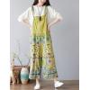 imageYeokou Womens Loose Baggy Denim Wide Leg Drop Crotch Jumpsuit Rompers OverallsStyle 27 Green