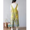 imageYeokou Womens Loose Baggy Denim Wide Leg Drop Crotch Jumpsuit Rompers OverallsStyle 27 Green