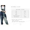 imageYeokou Womens Loose Baggy Denim Wide Leg Drop Crotch Jumpsuit Rompers OverallsStyle 28 Blue