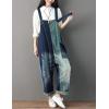 imageYeokou Womens Loose Baggy Denim Wide Leg Drop Crotch Jumpsuit Rompers OverallsStyle 28 Blue