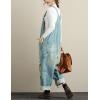imageYeokou Womens Loose Baggy Denim Wide Leg Drop Crotch Jumpsuit Rompers OverallsStyle 31 Light Blue