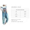 imageYeokou Womens Loose Baggy Denim Wide Leg Drop Crotch Jumpsuit Rompers OverallsStyle 56 Blue
