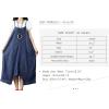imageYeokou Womens Loose Baggy Denim Wide Leg Drop Crotch Jumpsuit Rompers OverallsStyle 78 Blue