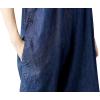 imageYeokou Womens Loose Baggy Denim Wide Leg Drop Crotch Jumpsuit Rompers OverallsStyle 78 Blue
