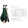 imageYeokou Womens Loose Baggy Denim Wide Leg Drop Crotch Jumpsuit Rompers OverallsStyle89green002