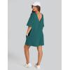 imageYeokou Rompers for Women Casual Short Sleeve Oversized Athletic Workout Reversible Hot Shot Tee Romper Deep PocketsDarkgreen