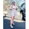 imageYeokou Rompers for Women Casual Short Sleeve Oversized Athletic Workout Reversible Hot Shot Tee Romper Deep PocketsDarkkhaki