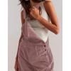 imageYeokou Women Corduroy Bib Overalls Fall Barrel Leg Jumpsuits Adjustable Straps Multi Pockets Long Pants RompersPink