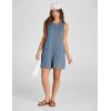 imageYeokou Womens Casual Rompers Stretchy Onesie Summer Sleeveless Shorts Jumpsuits with PocketsBluegrey