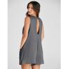 imageYeokou Womens Casual Rompers Stretchy Onesie Summer Sleeveless Shorts Jumpsuits with PocketsDarkgrey