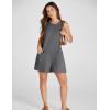 imageYeokou Womens Casual Rompers Stretchy Onesie Summer Sleeveless Shorts Jumpsuits with PocketsDarkgrey