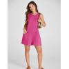 imageYeokou Womens Casual Rompers Stretchy Onesie Summer Sleeveless Shorts Jumpsuits with PocketsHotpink