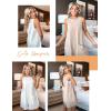 imageYeokou Womens Casual Rompers Stretchy Onesie Summer Sleeveless Shorts Jumpsuits with PocketsWhite