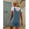 imageYeokou Womens Casual Summer Cotton Linen Rompers Overalls Jumpsuit ShortsBlue