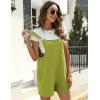 imageYeokou Womens Cotton Linen Short Overalls Casual Summer Bib Shortalls with PocketsAvocado