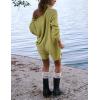 imageYeokou Womens Knit Sweater Rompers Casual Long Sleeve Crewneck Button Down Maternity Shorts JumpsuitsGreen