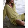 imageYeokou Womens Knit Sweater Rompers Casual Long Sleeve Crewneck Button Down Maternity Shorts JumpsuitsGreen