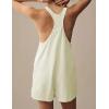 imageYeokou Womens Rompers Maternity Bump Outfits Beach Essentials Stretchy Racerback Workout Athletic Short Jumpsuits PocketsBeige