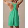 imageYeokou Womens Rompers Maternity Bump Outfits Beach Essentials Stretchy Racerback Workout Athletic Short Jumpsuits PocketsGreen