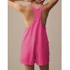 imageYeokou Womens Rompers Maternity Bump Outfits Beach Essentials Stretchy Racerback Workout Athletic Short Jumpsuits PocketsHotpink