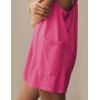 imageYeokou Womens Rompers Maternity Bump Outfits Beach Essentials Stretchy Racerback Workout Athletic Short Jumpsuits PocketsHotpink