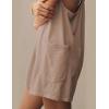 imageYeokou Womens Rompers Maternity Bump Outfits Beach Essentials Stretchy Racerback Workout Athletic Short Jumpsuits PocketsKhaki